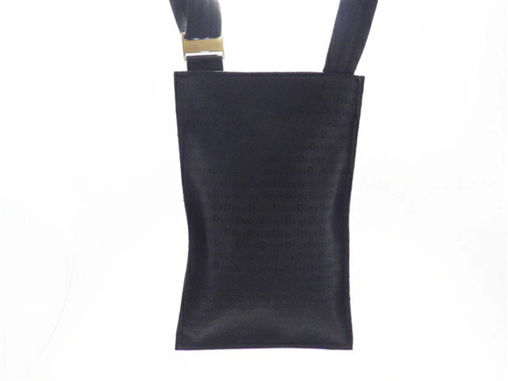 Christian Dior Hobo Bag Canvas Black